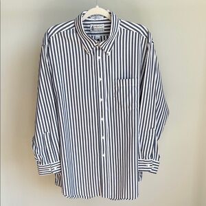 Vintage London Fog Blue Stripe Button Down Shirt